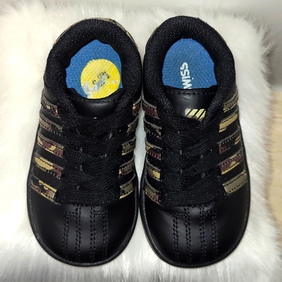 K-Swiss Black and Green Camo Low Top Sneakers US Size 5 Baby Toddler EUC - Picture 6 of 16